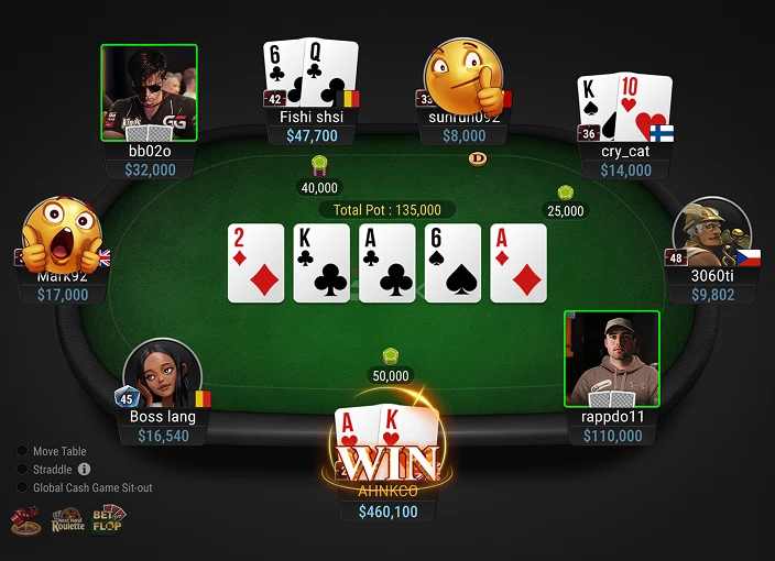 Texas Hold'em玩法示意